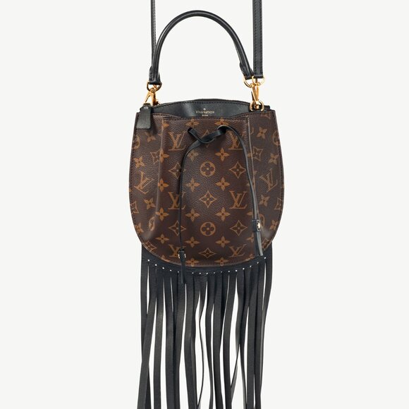 Louis Vuitton Cruise 2017 Fringed Noe Monogram Canvas Shoulder Bag - Picture 1 of 10